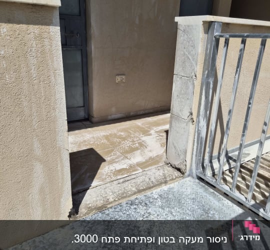ניסור קיר וחומת בטון ליצירת פתח ומעבר